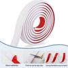 1 Rolle 1mX3,2cm Selbstklebender PVC Dekorstreifen Flexibel Biegsam für Wände Böden Schränke DIY Bilderrahmen Heimdekoration