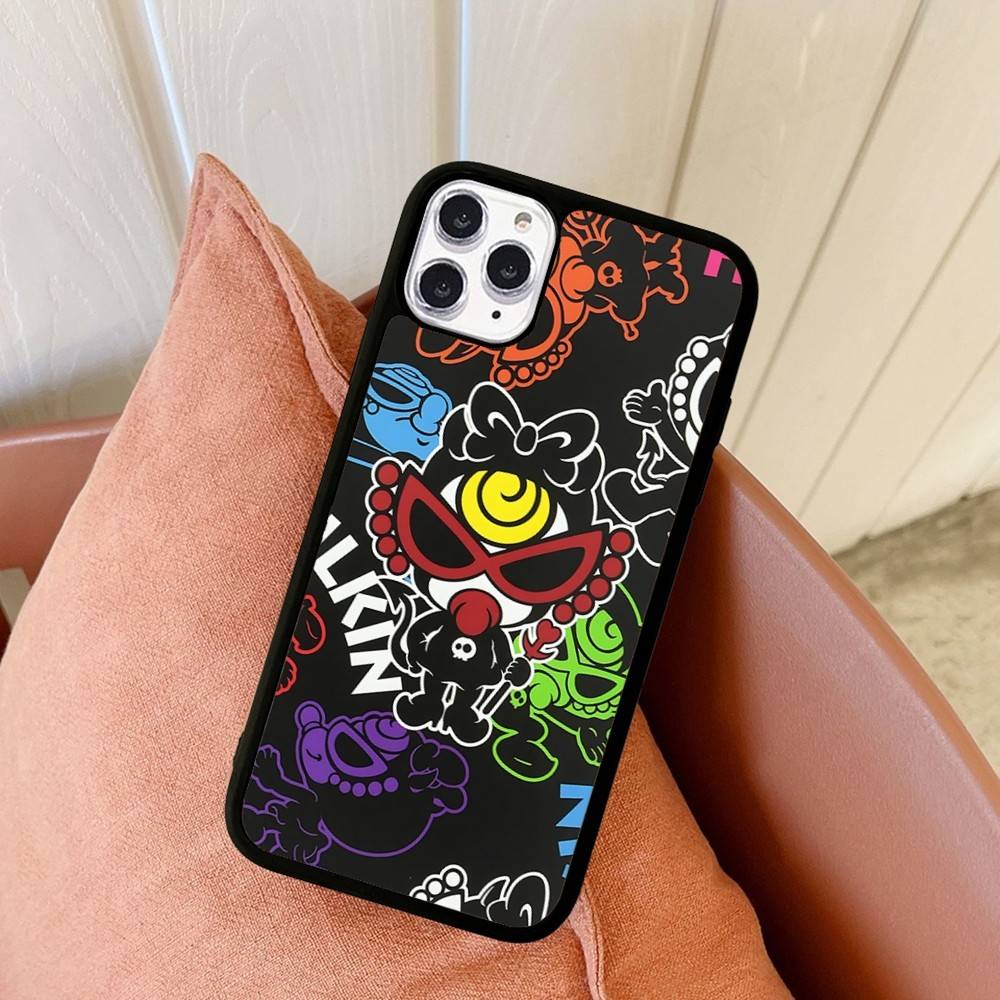 Japan Fashion H-Hysteric M-Mini PC+TPU Phone Case For iPhone 17 16 15 14 13 12 11 Pro Max Plus Kawaii Cartoon Cover