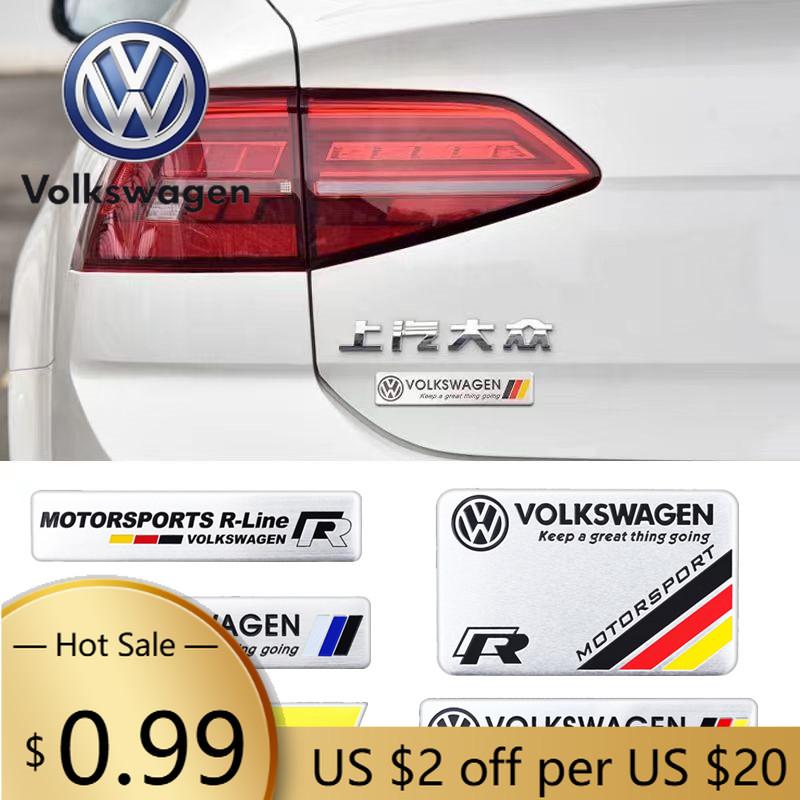 2026 New For VOLKSWAGEN VW Car Metal Badge Body Auto Badge Decoration Sticker For Volkswagen R Line Golf Polo Passat Jetta Tigua