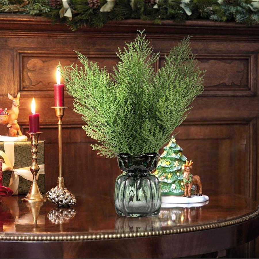 10/20Pcs Artificial Plant Plastic Pine Needle Green Festival Party Decor Home Room Yard Accessory Diy Christmas Tree Table Decor