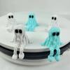 Mini Ghost Joint Figurines PLA Ghost Fidget Toys Cute 3D Printed Ghost Ornament  Car Room Decor