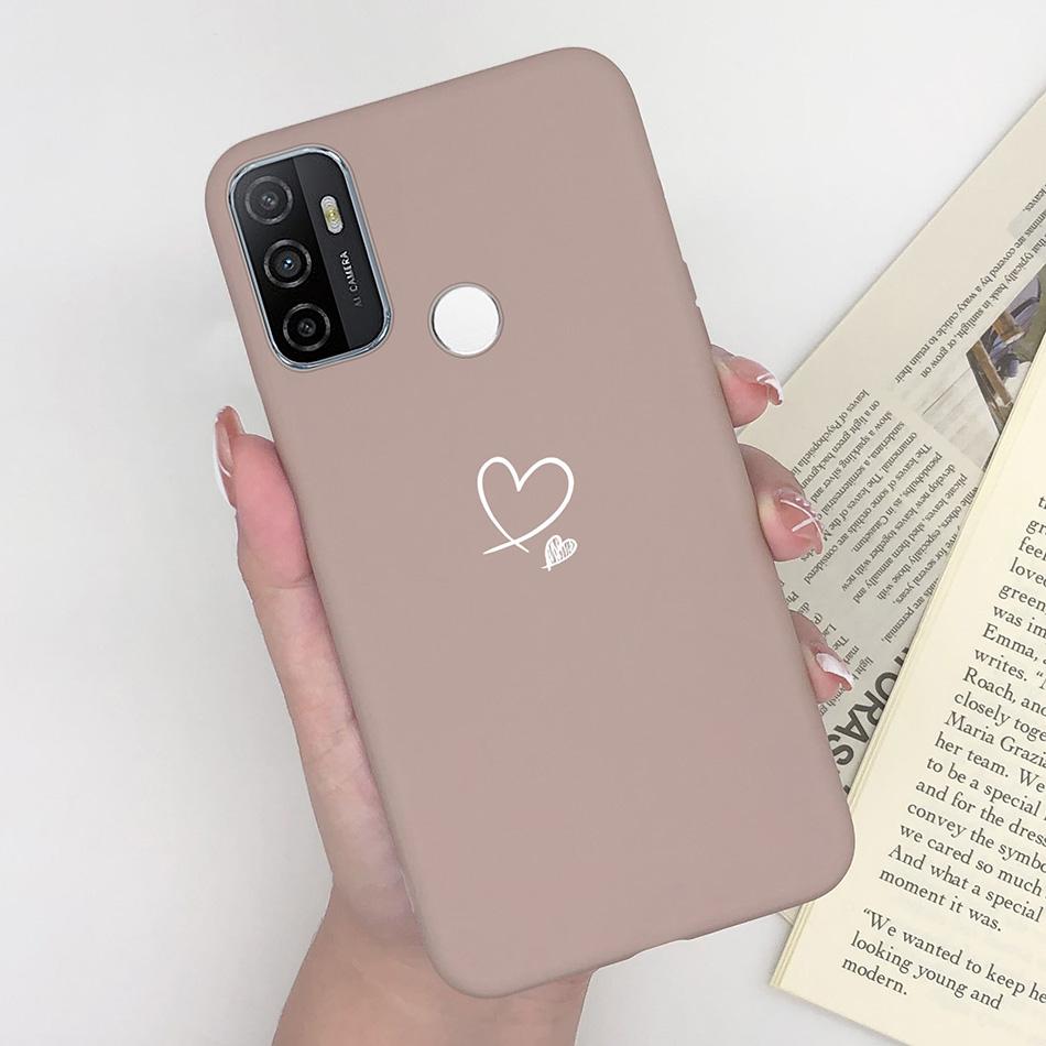 For OPPO A53S 2020 Case Cartoon Coque Heart Painted Silicone Phone Back Cover For Oppo A53s A 53s A53 S Oppoa53 2020 Shell Case