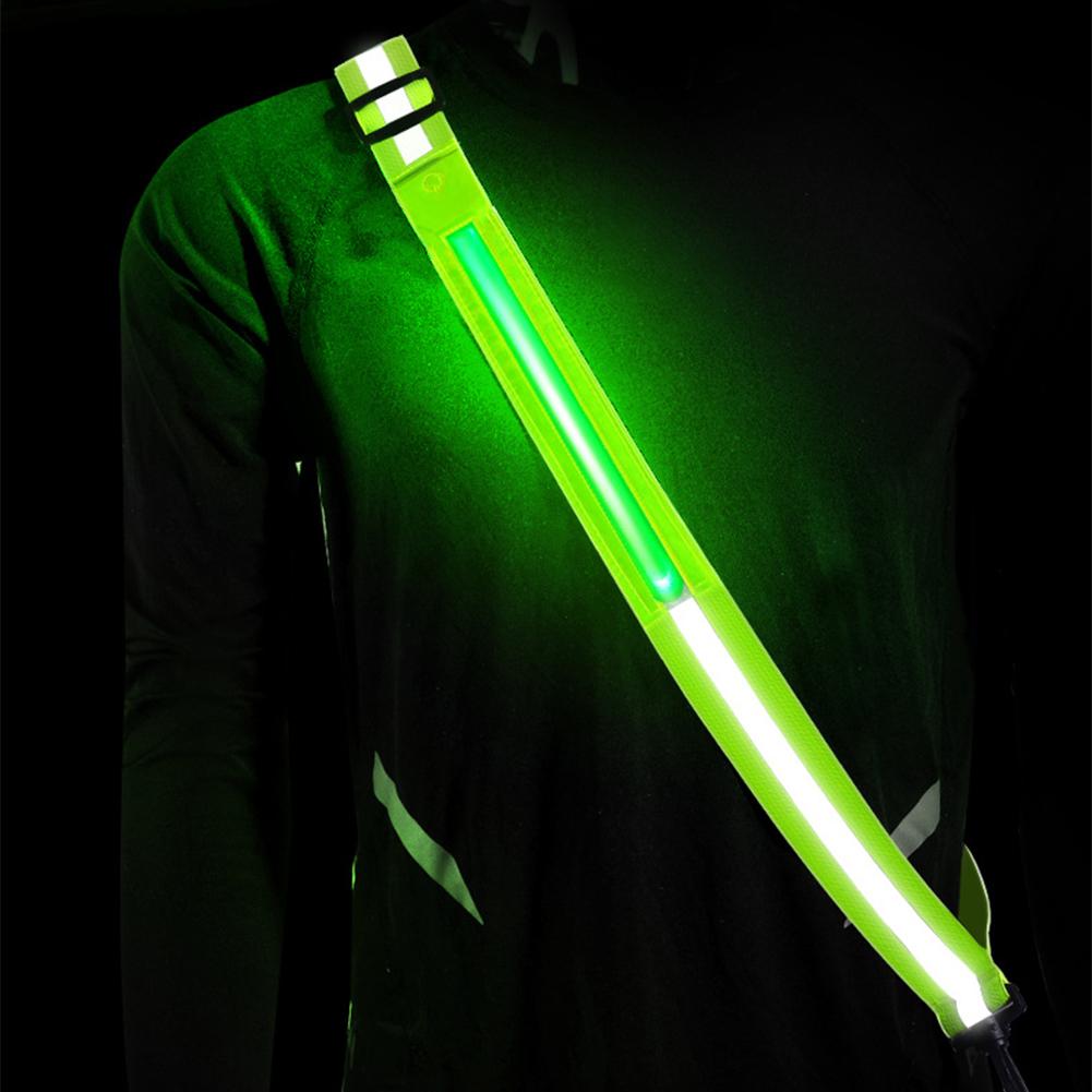 Reflective Sash Cycling Reflective Strap High Visibility Reflective Running Gear LED Reflective Belt for Night Running Walking China Mainland