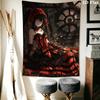 Kurumi Tokisaki Wall Tapestry Aesthetic Wall Hanging Printed Fabric Blanket Decorative Tapestries for Bedroom Living Room Home Decor