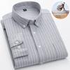 Hot Wind Men's Square Neck Long Sleeve Oxford Shirt - 2025 Spring Collection, Breathable & Comfortable Casual Wear