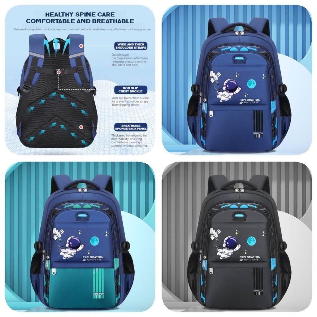 Spacious Astronaut School Backpack Breathable Lightweight Oxford Fabric For Boys