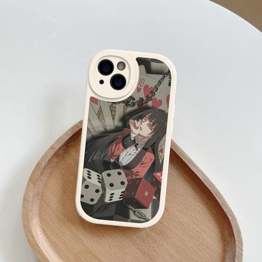 Japanese Anime Kakegurui Jabami Yumeko Phone Case Hard Leather For iPhone 16 13 12 Mini 11 14 Pro Max Xs X Xr 7 8 Plus Fundas