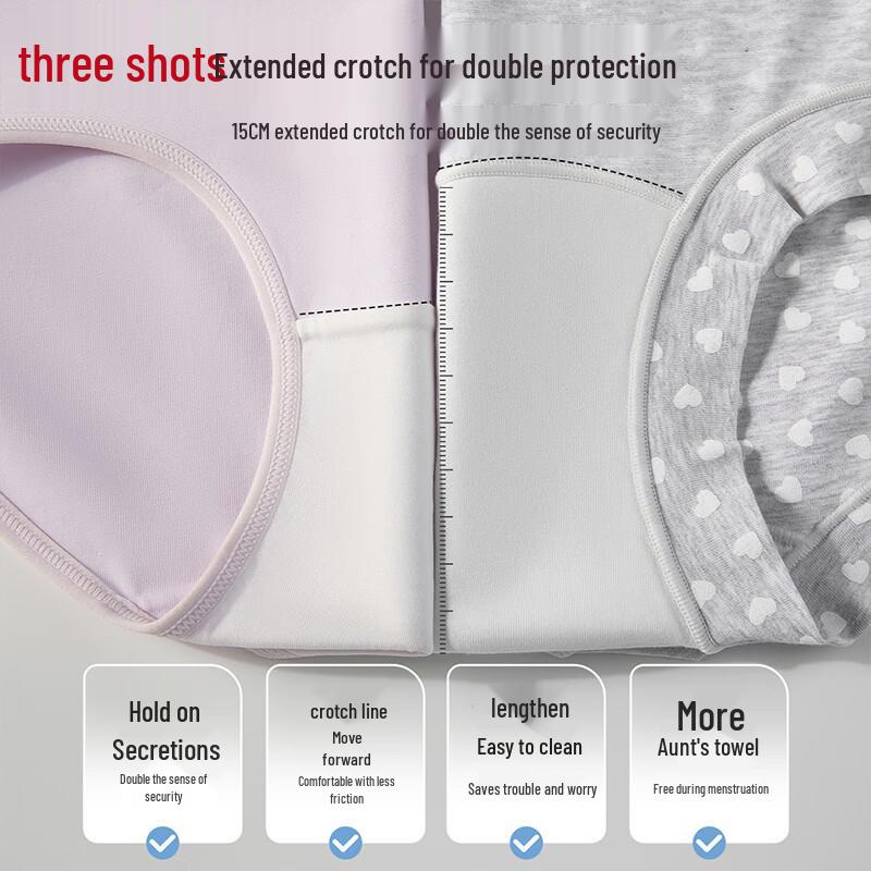 Threegun Women's 100% Cotton Antibacterial Briefs