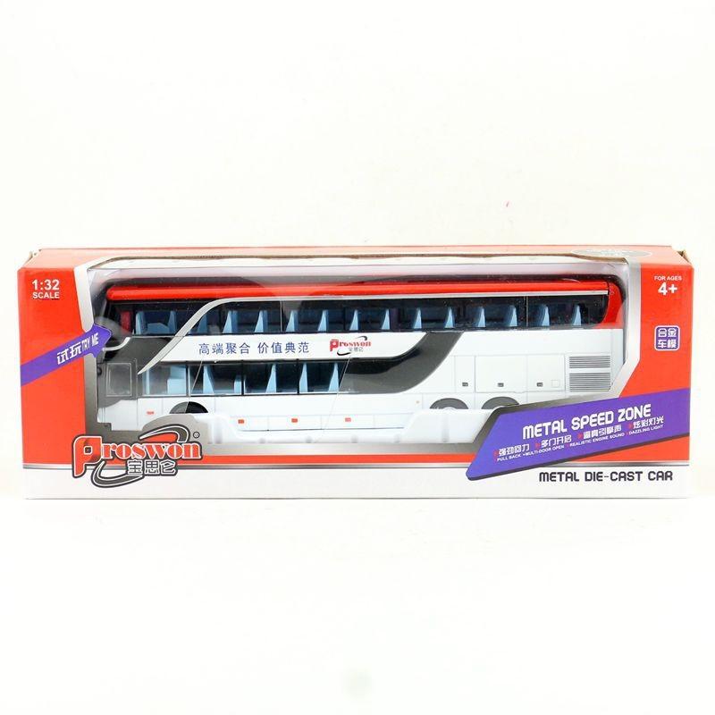 

Alloy Toy Children Bus Vehicle Model With Light Sound For Kids Play And Gifts