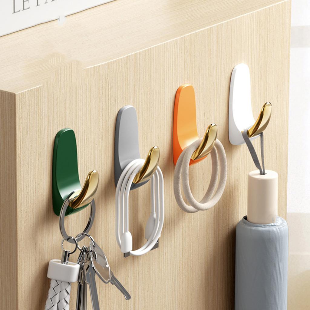 8 Stück Wandhaken Selbstklebend Einfache Installation Platzsparend Multifunktion Wandmontierter Handtuchhaken für Mäntel Handtücher