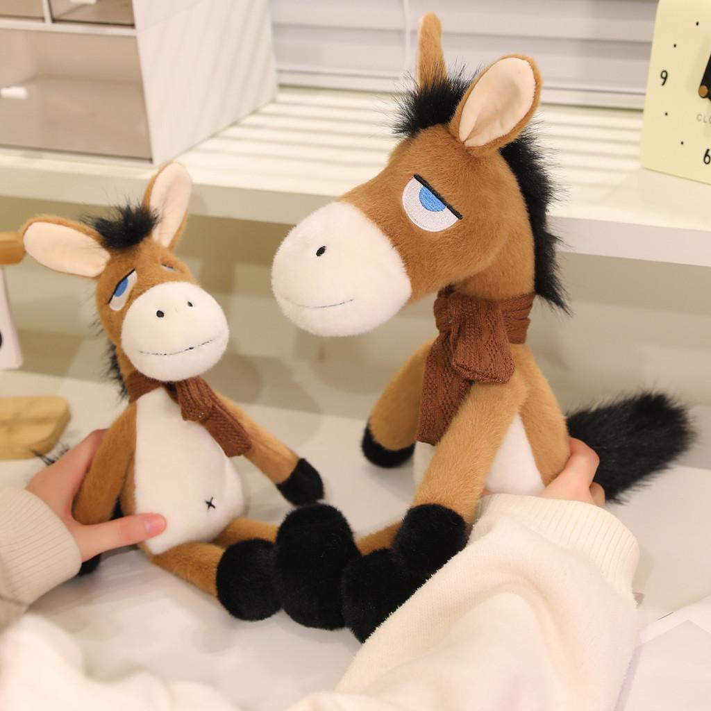 Plush Donkey Toy With Soft Pp Cotton Filling For Kids And Teens Gift