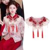 Embroidered Hanfu Collar Chinese Style Cheongsam Shawl Hanfu Shoulder Collar  for Women/Girls