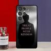 Behandle Menschen mit Freundlichkeit Hülle für Samsung Galaxy S25 Ultra S9 S10 S20 S21 S22 Plus S23 Ultra S24 FE Handyhülle