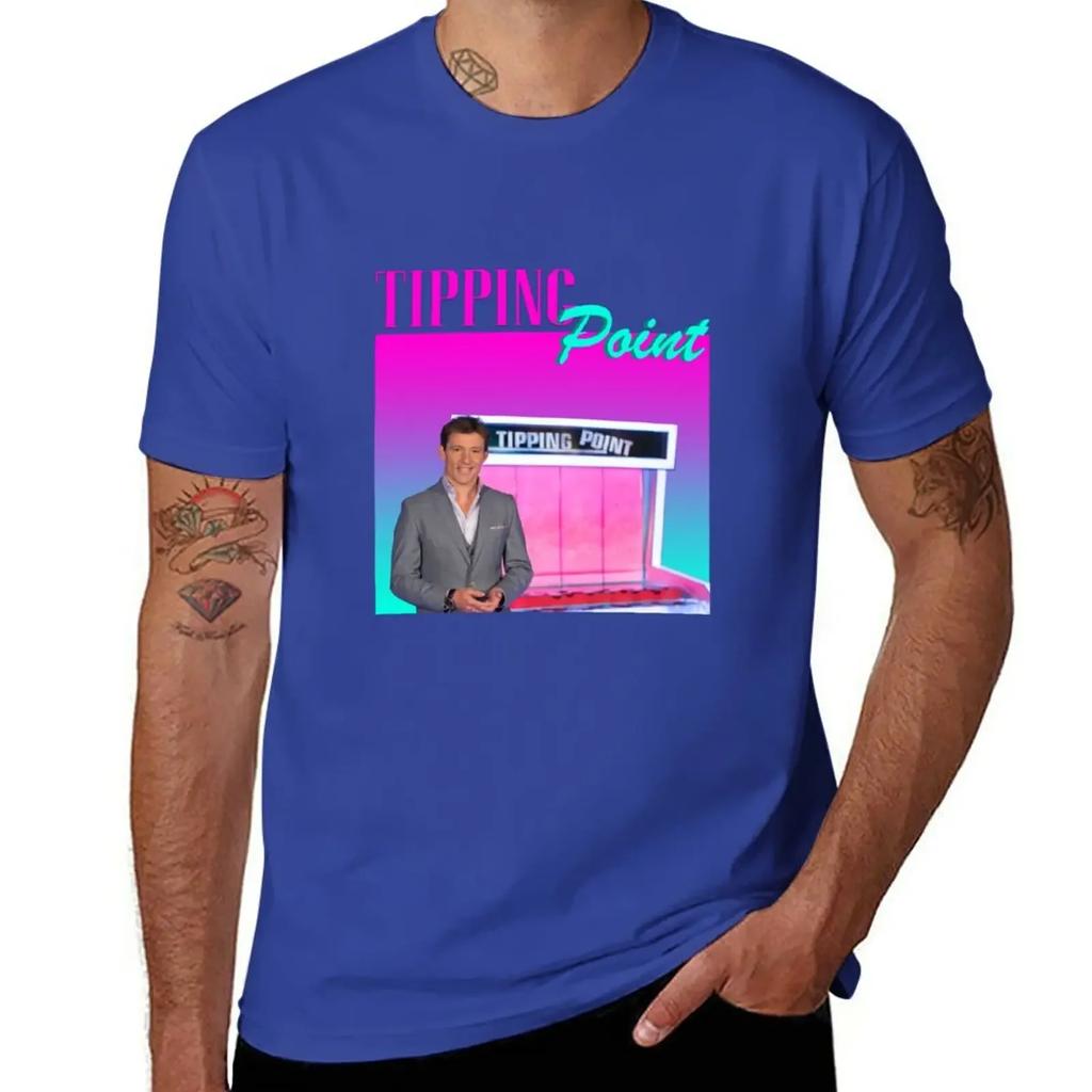 Tipping Point SS18 T-Shirt Anime Koreanische Mode Oversized Schwarze T-Shirts für Herren