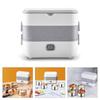 Electric Lunch Box Double Layer Insulated Food Heater for Dormitory Kitchen Office Travel Food Storage Container