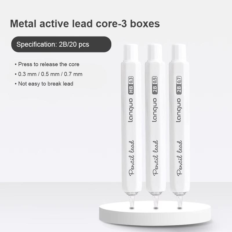 0.3 0.5 0.7 mm Full Metal Mechanical Pencil Low Center of Gravity Retractable Nib Automatic Pencils Art Drawing Sketch Pencil