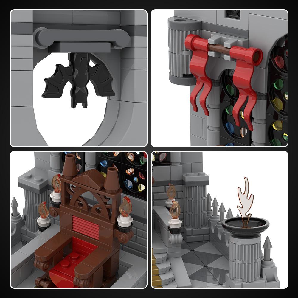 Non-Toxic Gobricks Moc-196572 Strahd'S Throne Room Building Blocks Toys