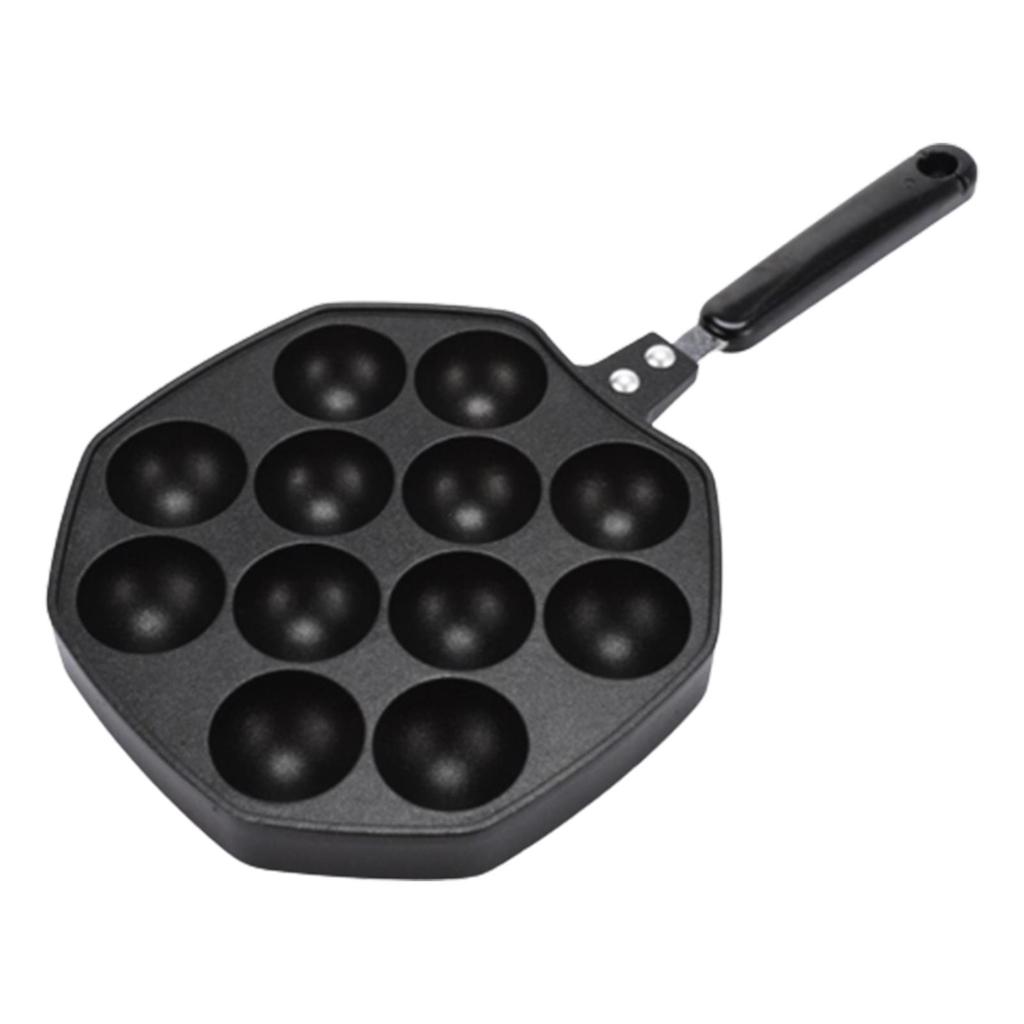 Takoyaki Octopus Ball Maker Pan Nonstick Cake Grill 12 Holes Baking