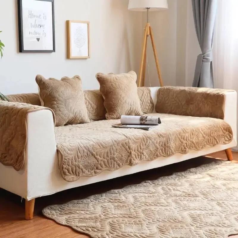 

1 шт. Чехол для дивана Four Seasons, противоскользящее полотенце для дивана, кожаное универсальное плюшевое полотенце, чехол для дивана, чехол, бесплатная доставка 70x70