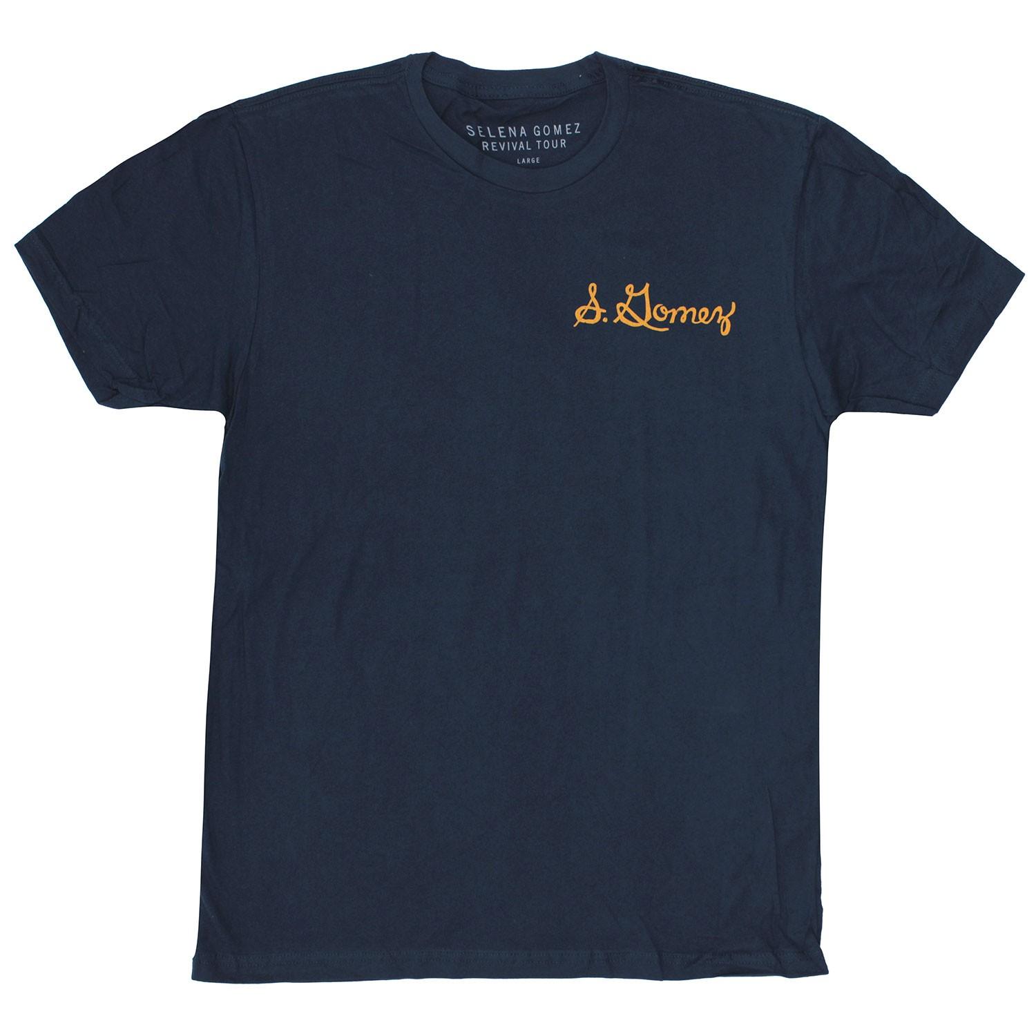 Men s Selena Gomez S. Gomez Kill Em With Kindness T-shirt Small Navy M
