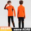 Unisex Adult Kids Soccer Jersey Set Long Sleeve Thickened Fleece Lined Football Uniform Training Match Fall Winter