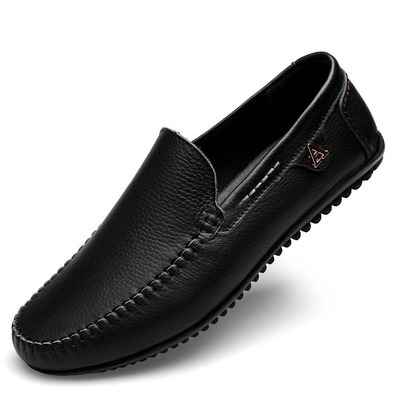Fashion Genuine Leather Male Comfortable Driving Shoe Loafers Men Classic Stylish Men Shoes Wedding Handmade Men Casual Business Shoes