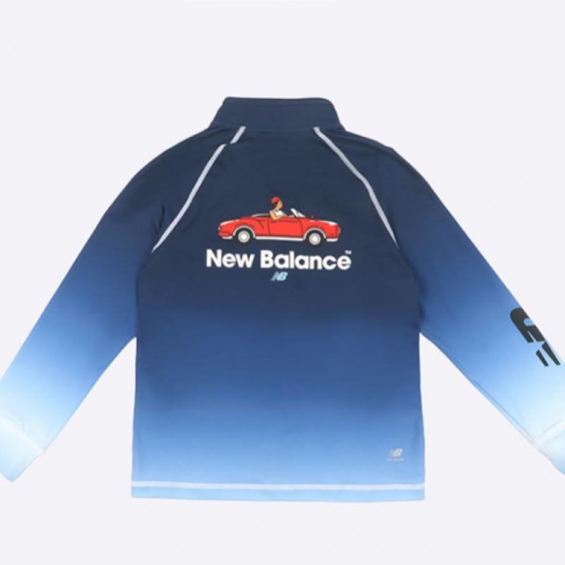 New Balance Kids Boys Rash Guard Setup  Navy