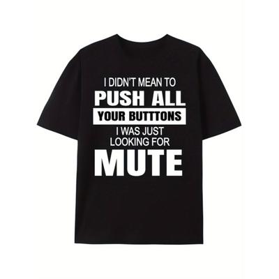 European Sizes Men's Funny Sarcastic Full-Body Print T-Shirt - Loose Fit Crew Neck Casual Streetwear Top Suitable for Parties, Gifts