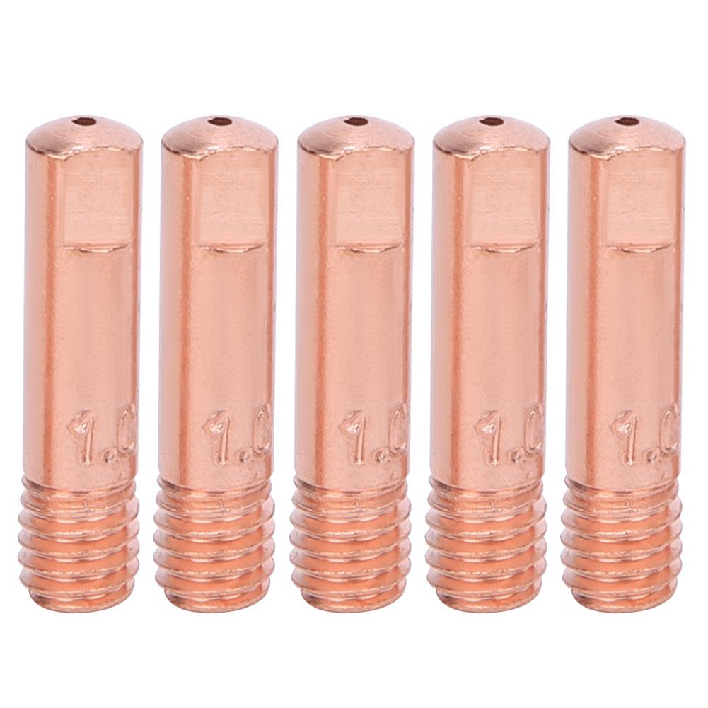 10pcs Welding Gun Protection Nozzles 10pcs Contact Tips 10pcs Nozzle Holder for Binzel 15AK