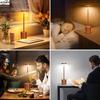 AITHEA Type C Rechargeable LED Table Lamp Touch Switch Bedside Night Light Portable 3 Color Desk Lamp for Club Bar Room Outdoor