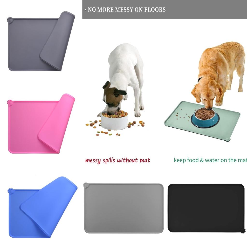 48*30*2cm Silicone Pet Mat Anti-spill Dog And Cat Feeding Mat