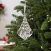 Faceted Christmas Tree Ornament Plastic Faceted Tree Ornament  Window Hanging Decor