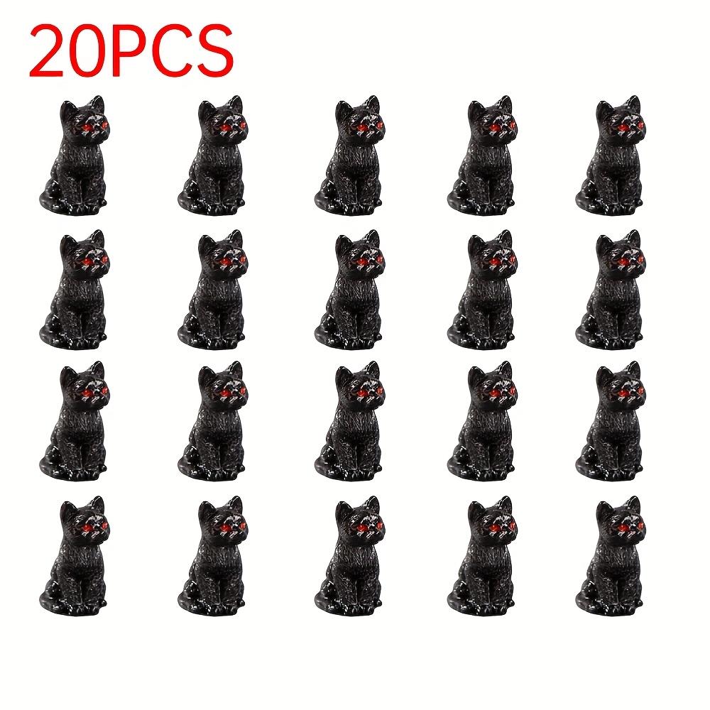Cute Resin Black Cat Statues - DIY Terrariums/Pot/Flower Pot Landscape Decorations Perfect for Halloween Themed Decoration