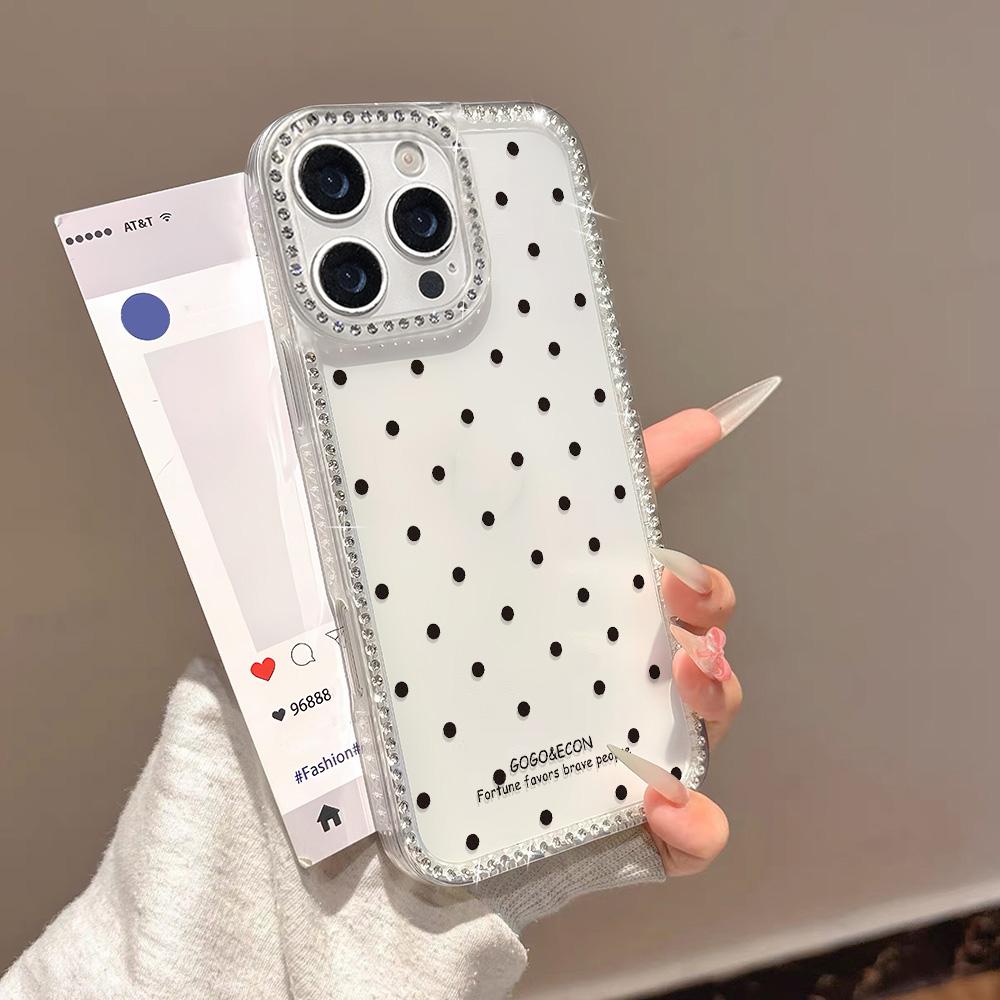 Bracelet Chain Phone Case For iPhone 17 16 15 13 14 for 17Air 17 12 14 16 Pro 17 14 16 Pro Max Sparking Diamond Cute Pattern Hard Cover With Lanyard