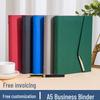 A5 Business Hardcover Notebook Gift Set: Refillable Three-fold Loose-leaf, Customizable Souvenir.