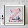 DIY Diamond Painting Round Diamond The Stitch Letter Z Full Diamond Mosaic Home Decoration Painting Cross Stitch Kit