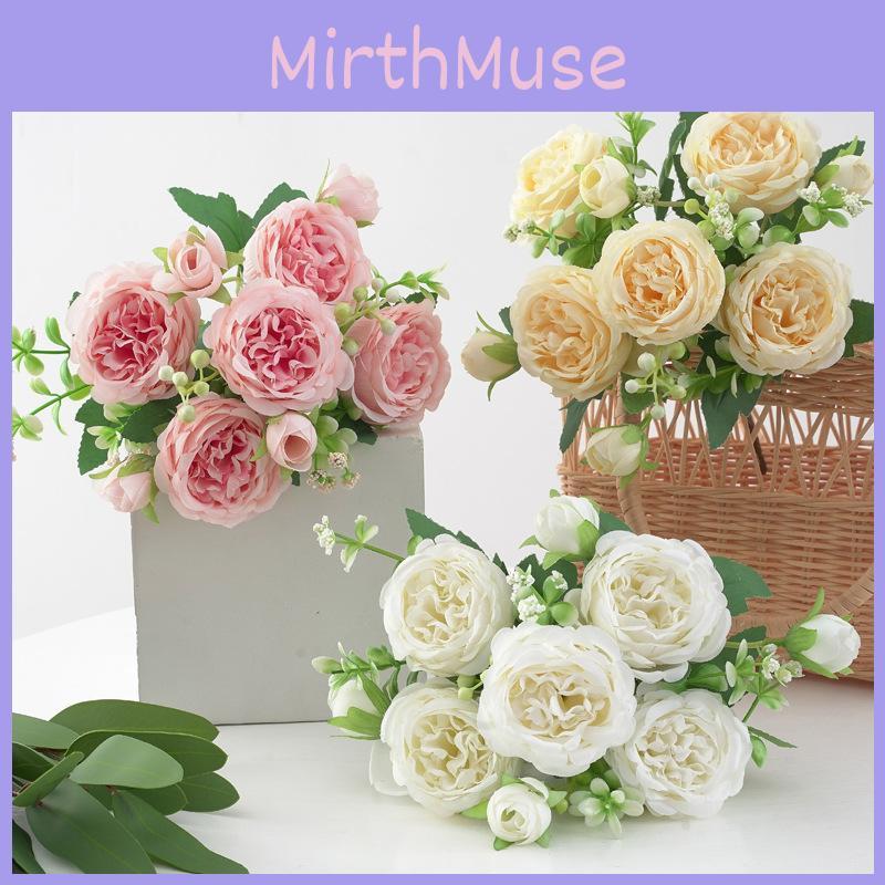 Peony Artificial Flower Home Decor With Silk Material For Wedding Centerpiece And Table Display