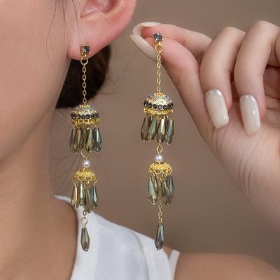 Ethnic Style Bell Fringed Earrings Women'S Fashion Exquisite Design Earrings Earrings Earrings