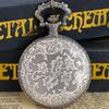 Vintage Marine Corps Themed Quartz Pocket Watch Red Pendant Necklace Souvenir Gift for Kids Gift Reloj De Bolsillo Antiguo