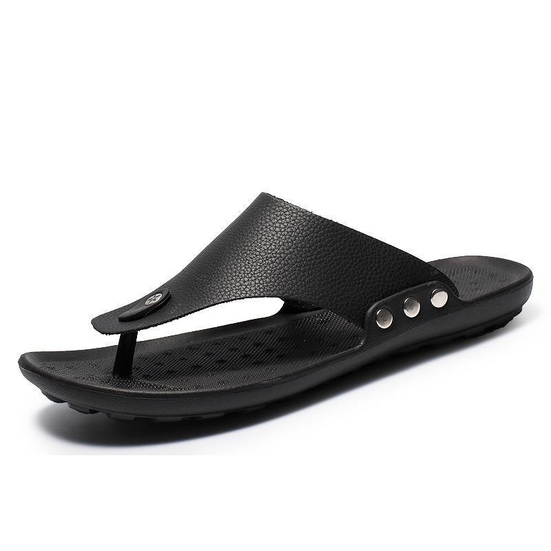 Men's shoes spring and summer new indoor and outdoor beach shoes fashion pinch foot cool slippers flip-flops