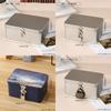 Minimalist Storage Box With Lock For Jewelry Cosmetics And Small Items