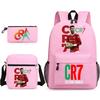 Cr7 Youth Fashion Children'S Student Schoolbag 3-Piece Set