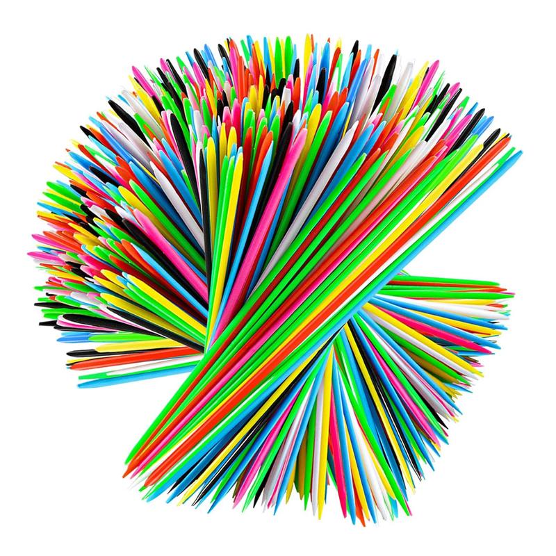 

240Pcs Plastic Pick Up Sticks Game For Kids Counting Educational Montessori Math Toy Sets Parent Child Interaction Family Fun Gifts