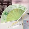 Portable Chinese Qipao Dance Fan: Small, Carry-On, Hollowed-Out Folding Design
