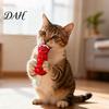 Cute Simulation Food Toys Plush Cat Chew Toy, Sugarcoated Haws Stick Design, Kitten Teething Durable Toy Stuffed for Indoor Cats Biting,