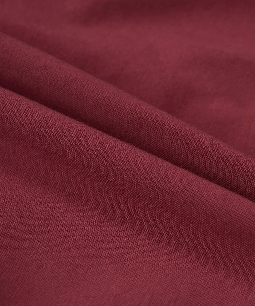 EXCONTAINER Pocket Half Ringer T-Shirt (Dark Red)