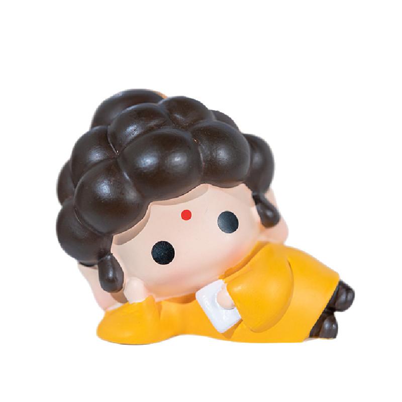 Buddha Cute Bubble Head Statue Ornament Cartoon Desktop Decor Bag Pendant Gift