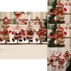 Affascinanti Bambole di Natale con Babbo Natale, Pupazzo di Neve, Alce, Orso Perfette Come Decorazioni per l'Albero Festivo