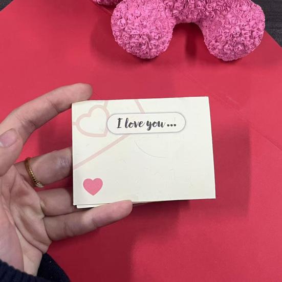 1/2/3Pcs Romantic Greeting Card I Love You Pop Up Card 3D Happy Anniversary Card Boyfriend Girlfriend Surprise Card