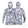 HUK fishing suit men's hoodie summer sun protection long sleeve fishing top with mask outdoor sports fishing shirt